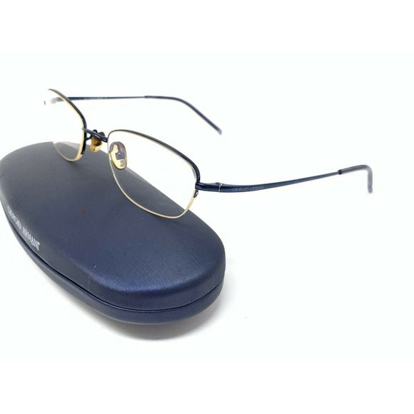 Giorgio Armani Titanium GA 173 VL1 Blue EYEGLASSES FRAMES Half Rimless 49 [] 19 - Picture 2 of 12